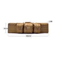 Military tactical gun carry rifle bag 42 '' airsoft double gun case military bags