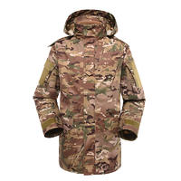 Multicam military winter fleece jacket for soldier MJ01