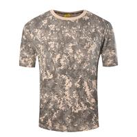 Army digital desert camo color short sleeves round neck 100% cotton T shirt