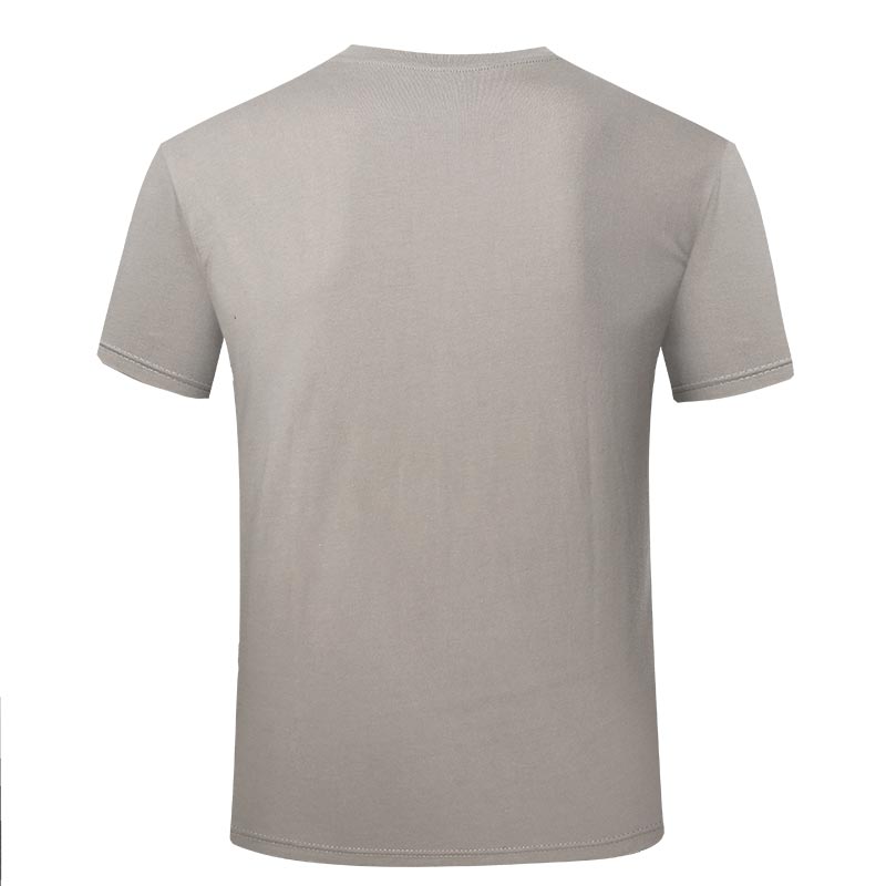 Army grey color OEM available factory price short sleeves cotton material T shirt (2).jpg