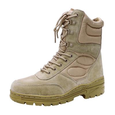 Suede leather desert color oxford fabric combat boots military boots tactical army boots for men MB09