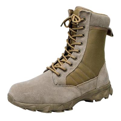 Rubber outsole natural leather and oxford lightweight army boots military army combat boots men's boots shoes outdoor MB10