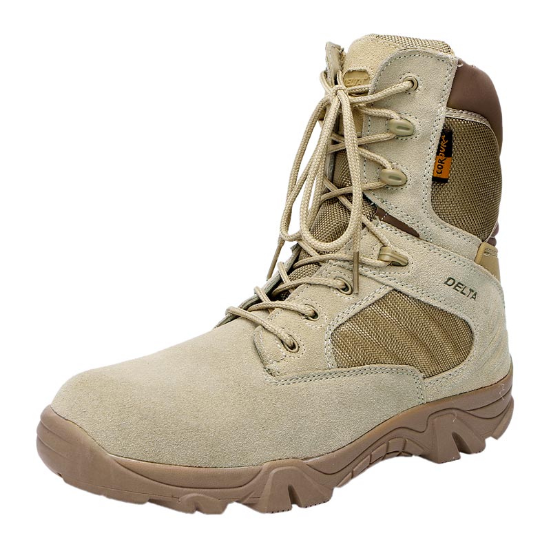 Desert color tactical men boots suede leather rubber sole army boots military army combat boots MB11