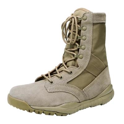 Rubber outsole genuine leather desert military boots for men hiking boots MB12