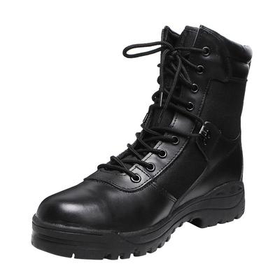 Black oxford and leather boots rubber sole combat boots military men's boots army boots for men MB16