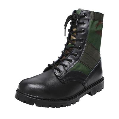 Black genuine leather army boots military boots GZ XINXING MB02