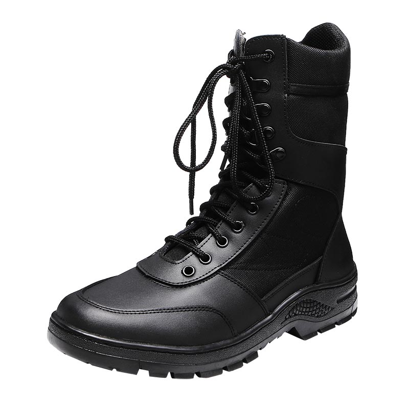 Leather Combat Boots Army For Men With Oxford Fabric Gz Xinxing Mb06 ...