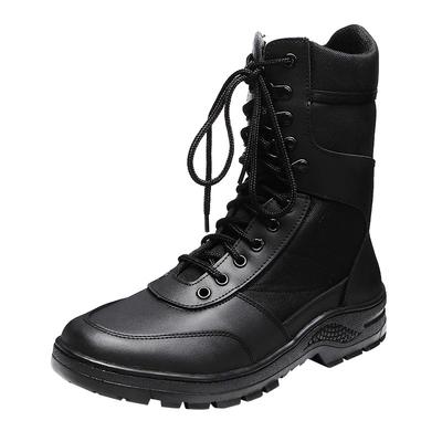 Leather combat boots army for men with oxford fabric GZ XINXING MB06