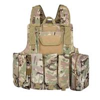 600D Polyester Multifunctional Fast Release Military Tactical Vest with Magazines First Aid Kit Pouches TV02