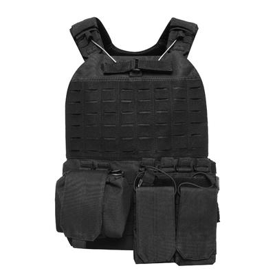 600D Polyester Oxford Black Tactical Vest Bulletproof Plate Carrier TV01B