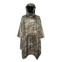 Military 190T Polyester camouflage Poncho with PVC coating PRXX04