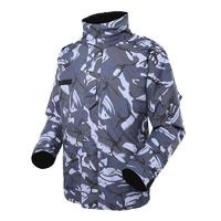 Navy Blue Camouflage Camouflage military winter fleece jacket for soldier MJ05