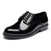 Polished genuine leather men's dress shoes genuine leather officer leather shoes dress shoes men LS04