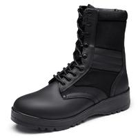 Double density injection men boots genuine leather combat boots military hiking boots MB20