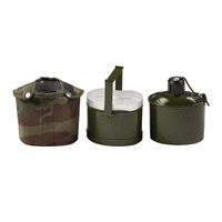 Aluminum water bottle and canteen with cover sets