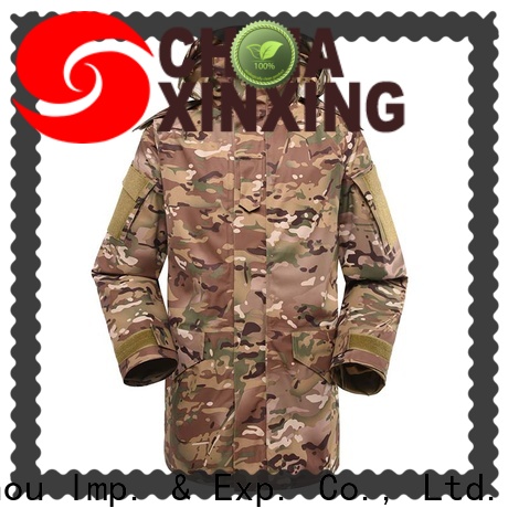 stable supply camo military jacket polyester factory for police