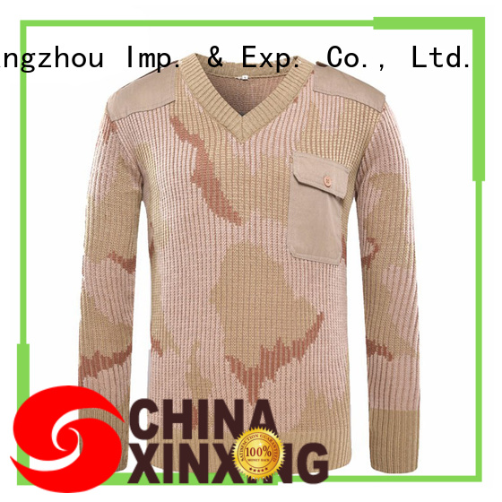 XinXing camo military sweater trader for police