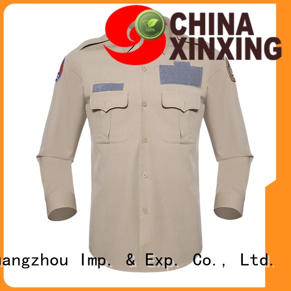 Official Shirt Khaki TR 250 GSM for Cambodian Immigration Deparment OSXX01