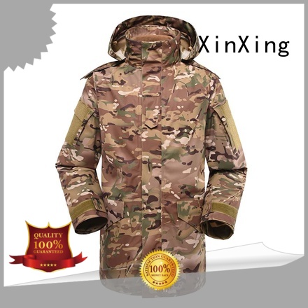 XinXing khaki military rain poncho waterproof wholesale