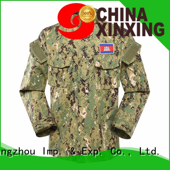 XinXing stable supply camo military jacket trader for police