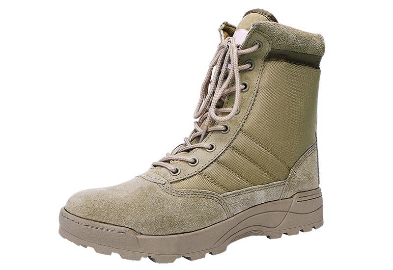 Durable suede leather military combat boots desert color tactical SWAT boots MB01-1