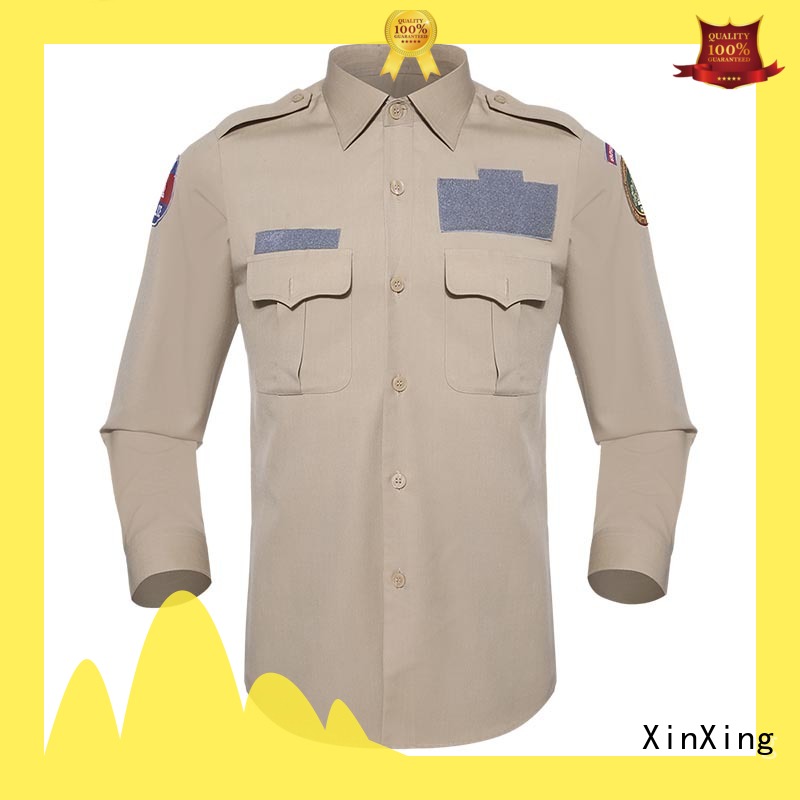 XinXing soft military clothing sales khaki for soldiers