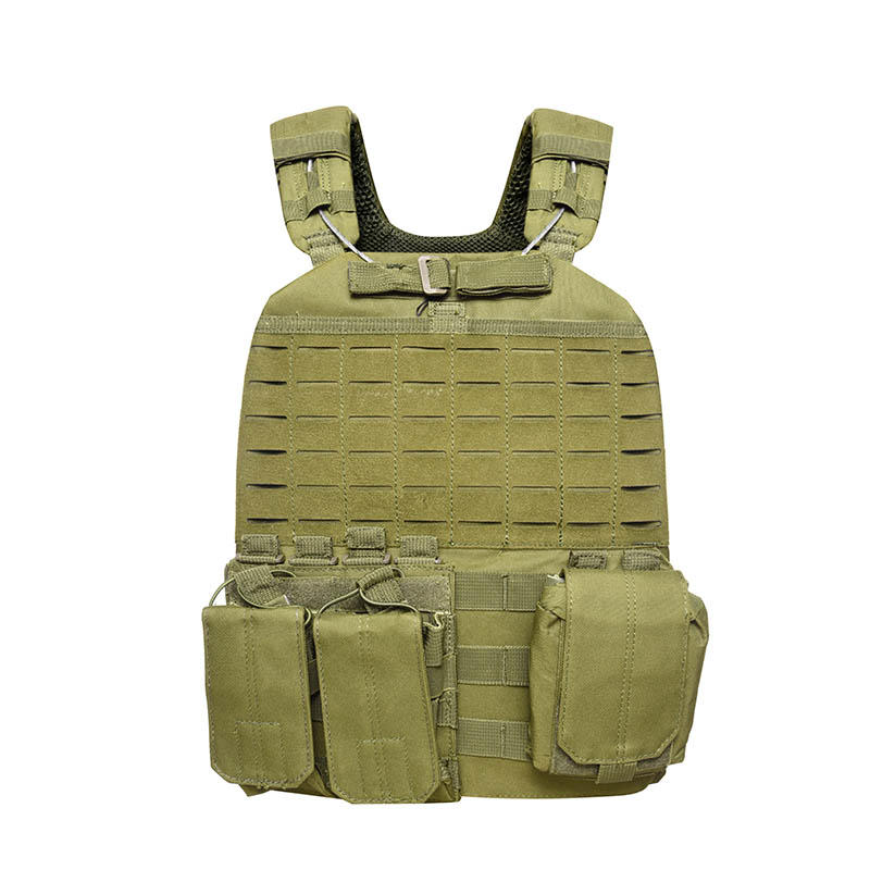 Tactical Vest 600D Polyester Oxford Olive Green Yemen Army GXTV-01-3