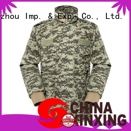 XinXing polyester army camouflage jacket supplier for soldiers